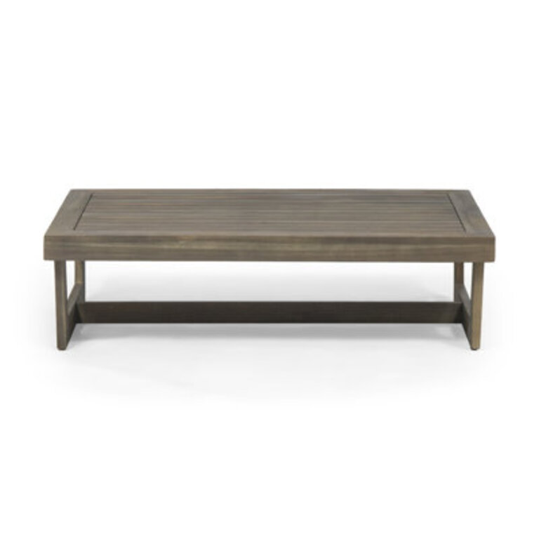 Louise Rectangular Acacia Outdoor Coffee Table  395 in W 245 in D