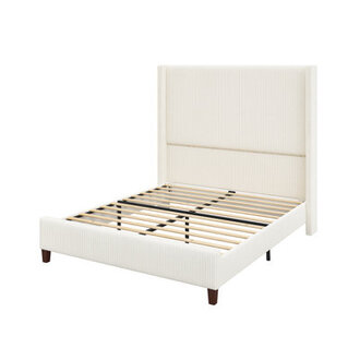 Wauseon Upholstered Wingback Platform Bed