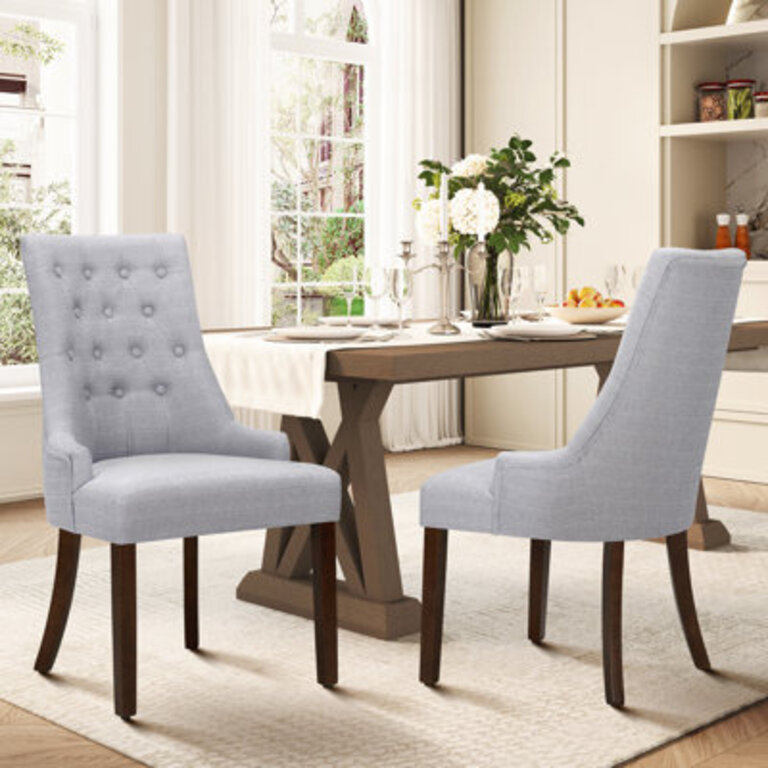 Set of 2 Aalbert Upholstered Dining Chairs