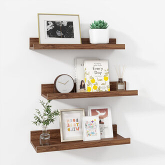 Wall-Mounted Floating Shelves for Bedroom Living Room