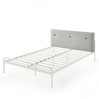 Maggie Upholstered Metal Platform Bed
