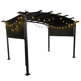 10 FtW x 7 Ft D Steel Patio Gazebo