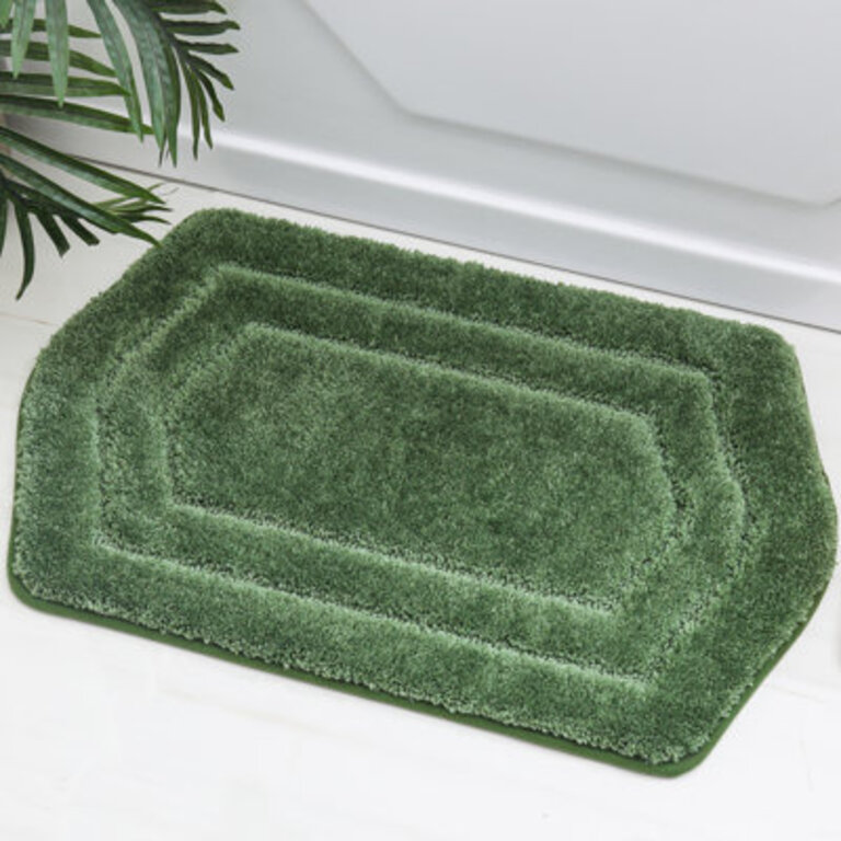 Shilynn Non-Slip Bath Rug  Soft Absorbent Polyester Skid-Resistant Backing Machine Washable