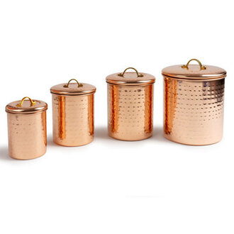 Set Of 4 Canisters Metal Canister - Set of 4