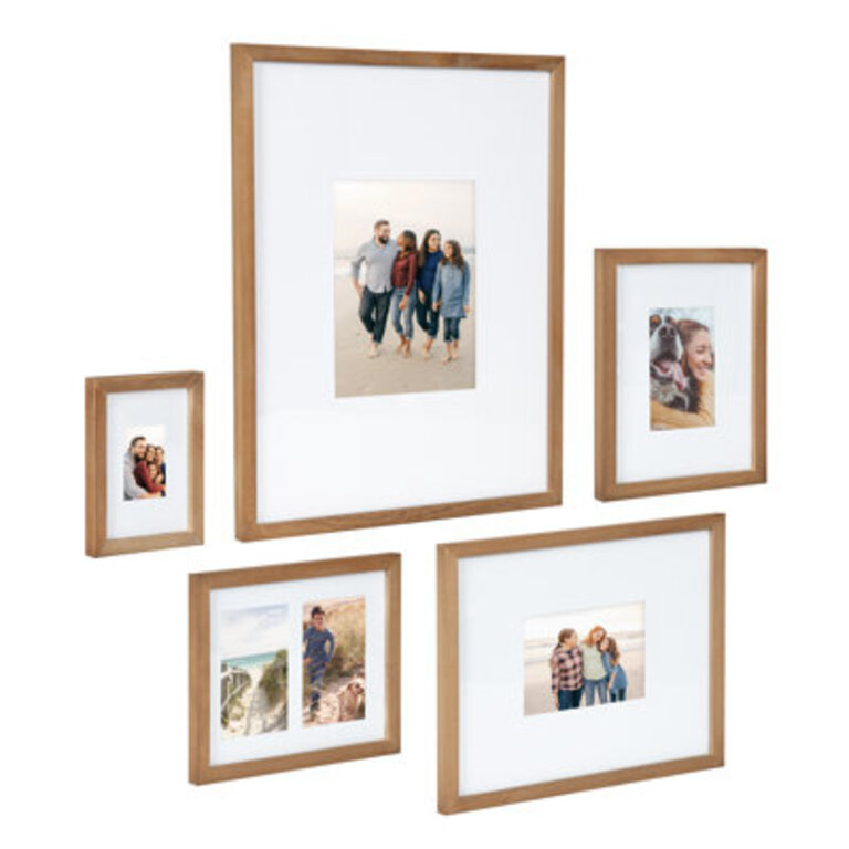 Kinde Matte Picture Frame - Set of 5 with Mat
