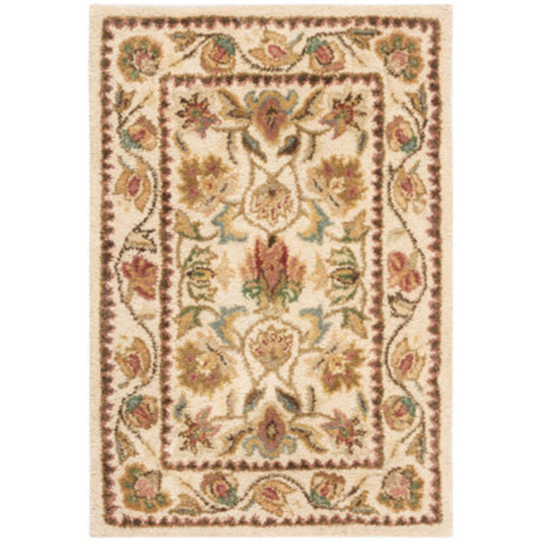 Molter Bergama Hand Tufted Wool Floral Rug