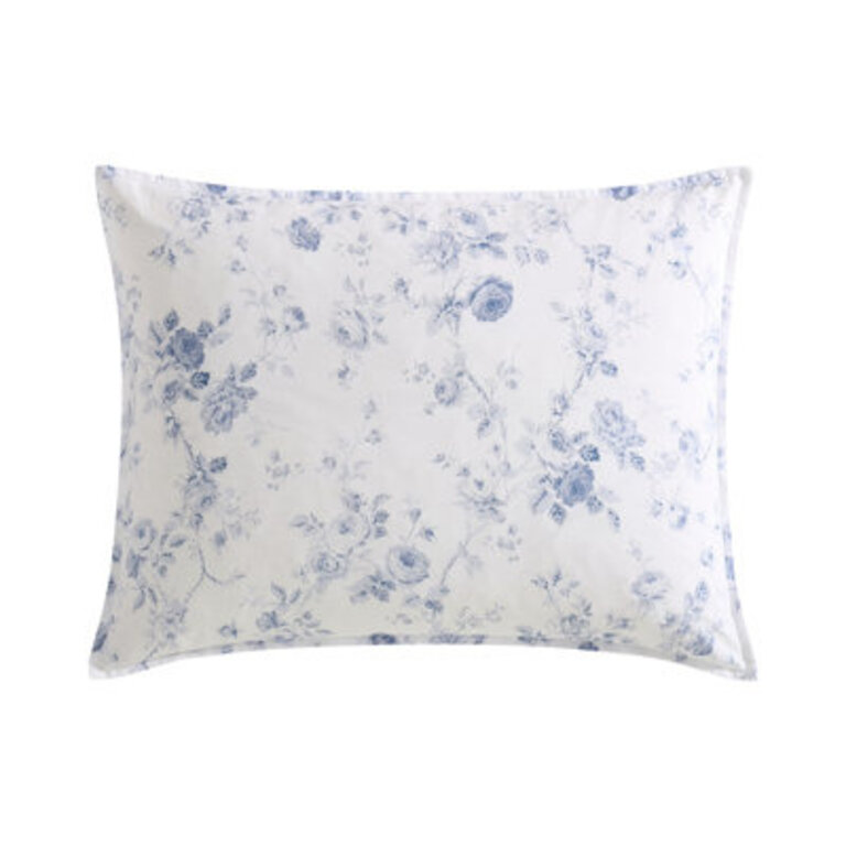 Laura Ashley Belinda Blue Cotton Comforter Reversible Set