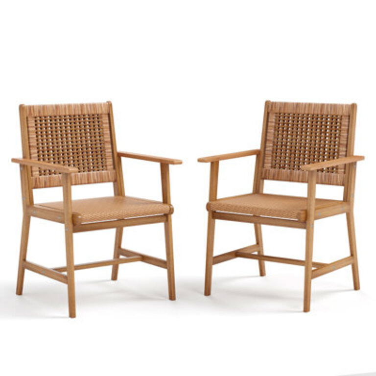 Kenya Premium All-Weather Wicker Outdoor Dining Armchair