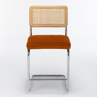 Set of 2 Walsh Velvet Bar  Counter Stools