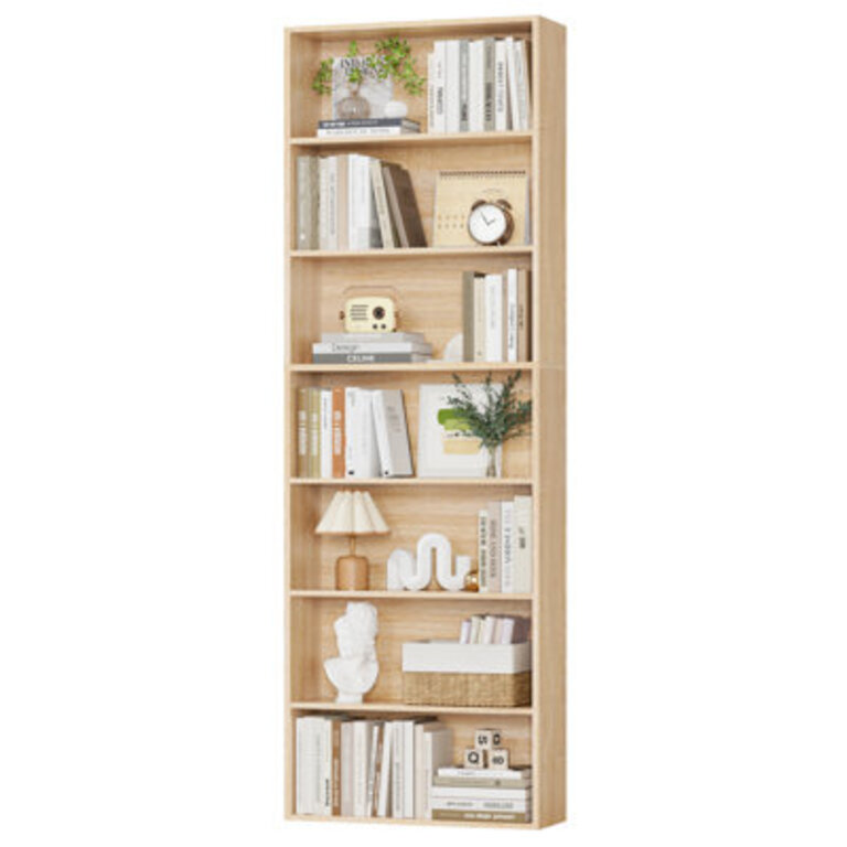 Idlewild 825 H Standard Bookcase 7-Tier Open Bookcase Home Library Bookcase