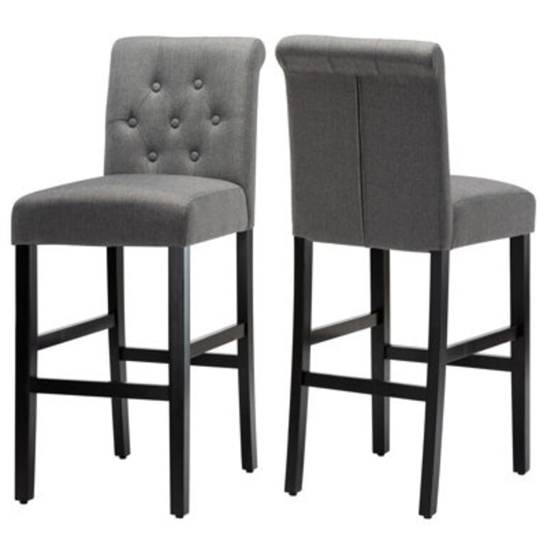 Ashlee Solid Wood Bar Stool