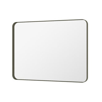 Lesamuel Filleted Corner Wall Mounted Bathroom and Vanity Mirror With Aluminum Frame