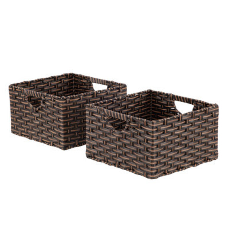 Set of 2 Handwoven Baskets