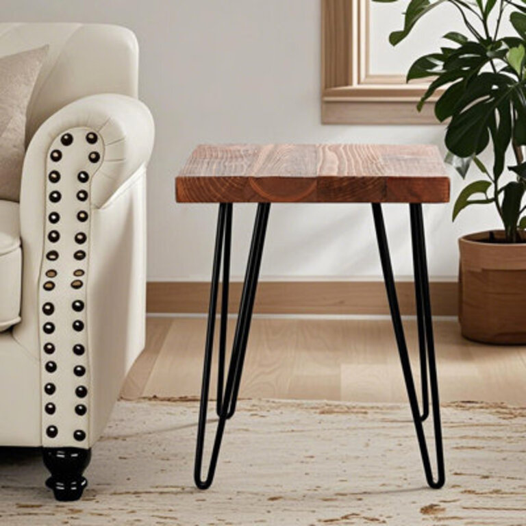 Holler Solid Wood Top End Table