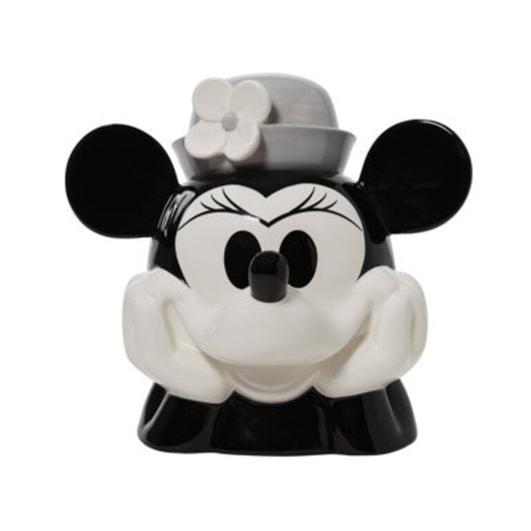 Disney Ceramics Minnie Mouse from Steamboat Willie Sculpted Cookie Jar 1024 Inch