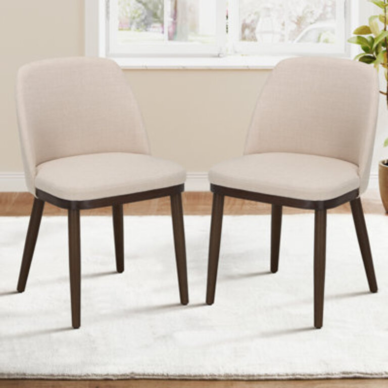 Upholstered Solid Wood Dining Chair