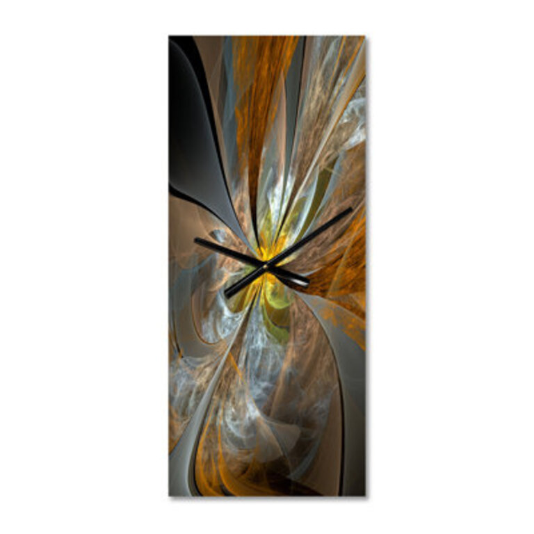 Fractal Flower Wall Clock Symmetrical Abstract Decorative Clock - Fractal Flower