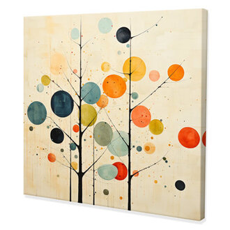 Beige Mid Century Minimalist Masterpiece - Minimalism Wall Art