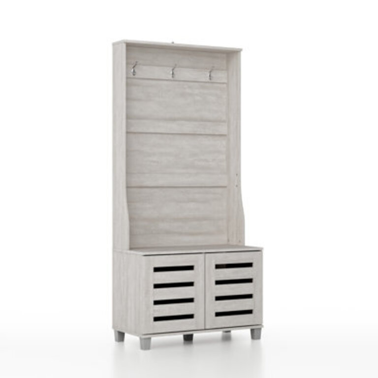 Lismore Hall Tree 313 Wide with Bench and Shoe Storage