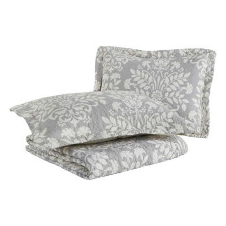 Laura Ashley Rowland Cotton Reversible Quilt Set