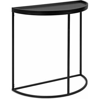 Carnelian 28 Wood and Metal Half-Circle Console Table