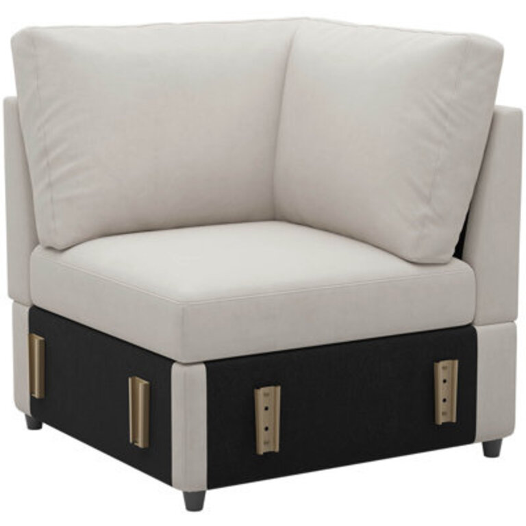 Armless Corner Single Seat Module For Modular Sectional Sofa