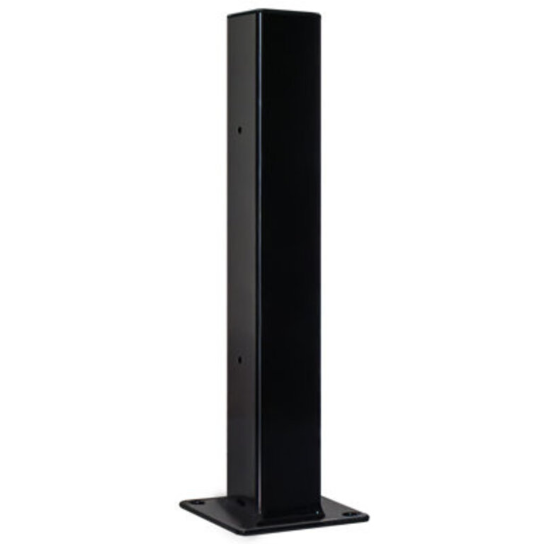 18 Galvanized Steel Wall Extension Post Black