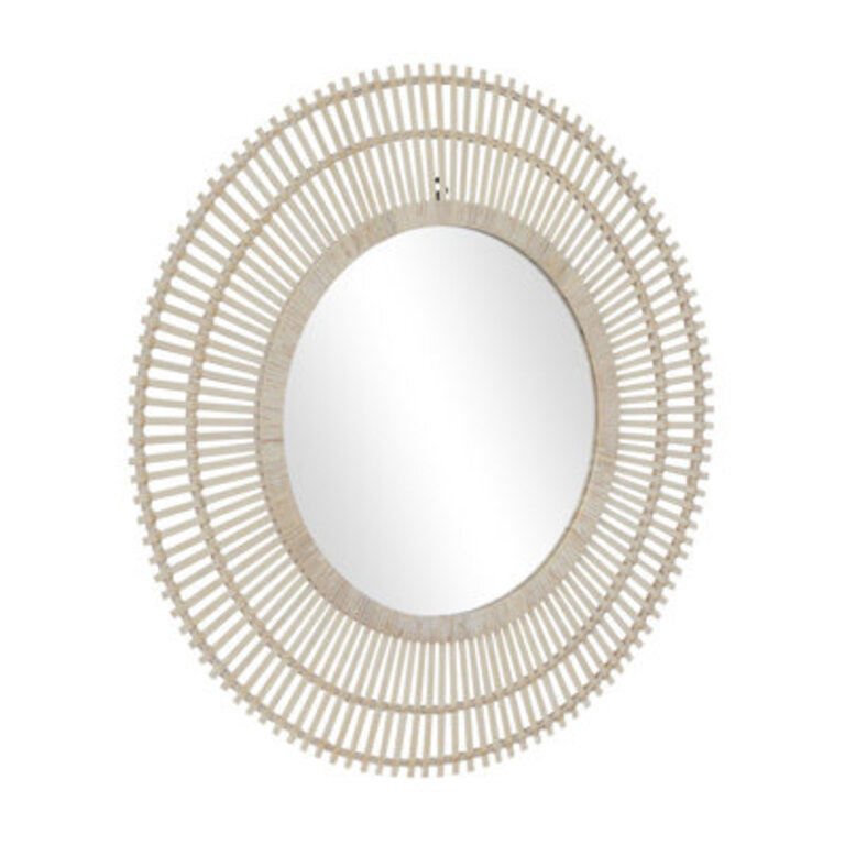 Bamboo Wood Handmade Wall Mirror