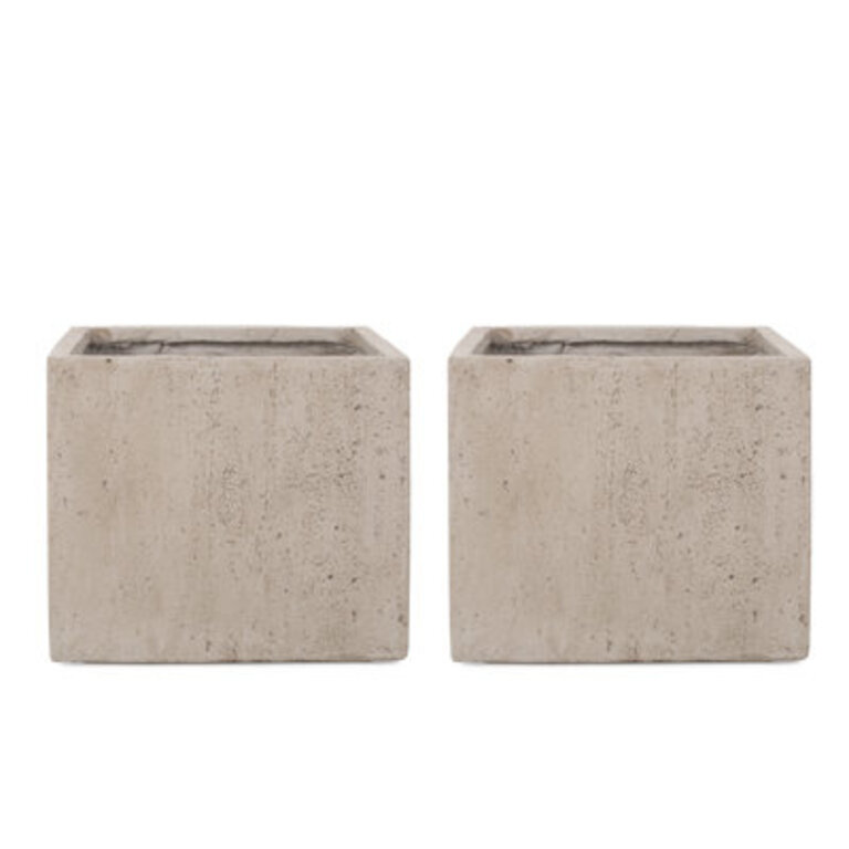 Shiner Lightweight Concrete Planter Box Set