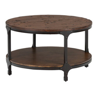 Fabiola Solid Wood Top Single Coffee Table