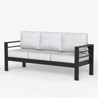 Alturas Standalone Product 73 Wide Outdoor Reversible Patio Sofa with Cushions