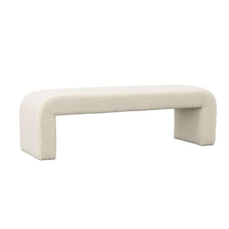 Clayborne Faux Fur Upholstered Bench