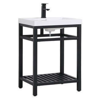 Giacomo 24 Single Bathroom Vanity with Resin Top