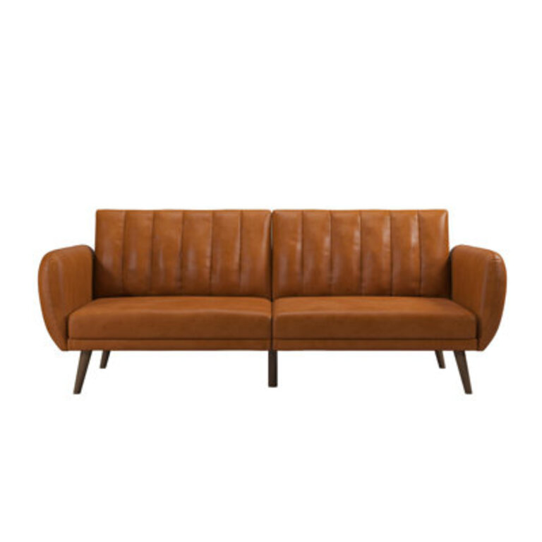 Brittany 815 Vegan Leather Convertible Sofa