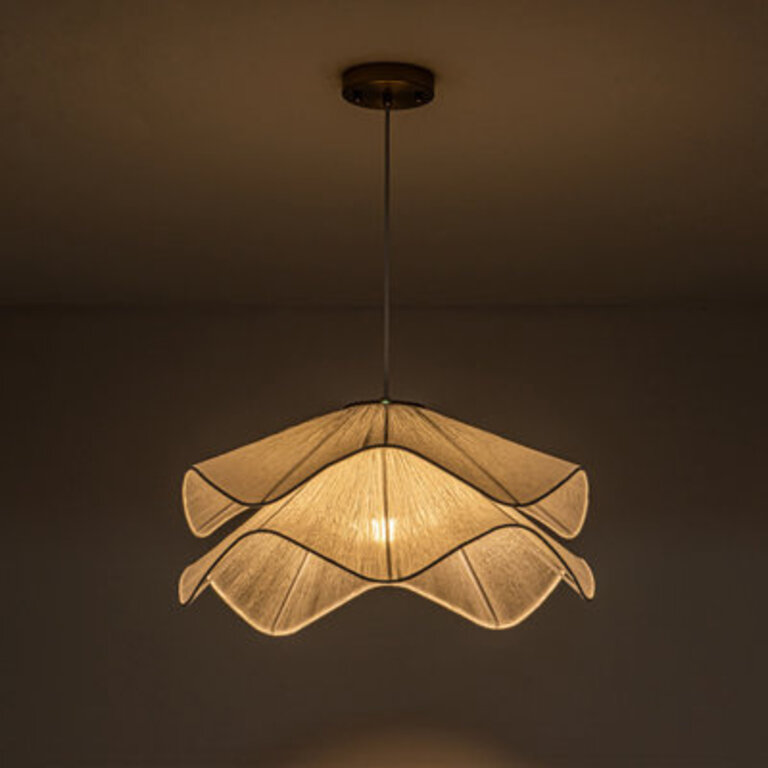 Canek 1 - Light Dimmable Geometric Fabric Pendant
