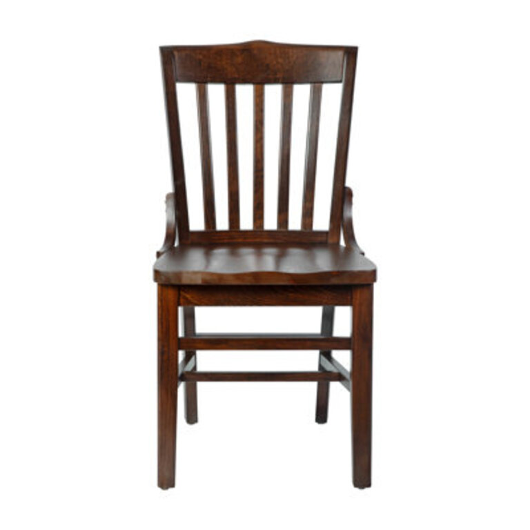 HERCULES Series Finished School House Back Wooden Restaurant Chair