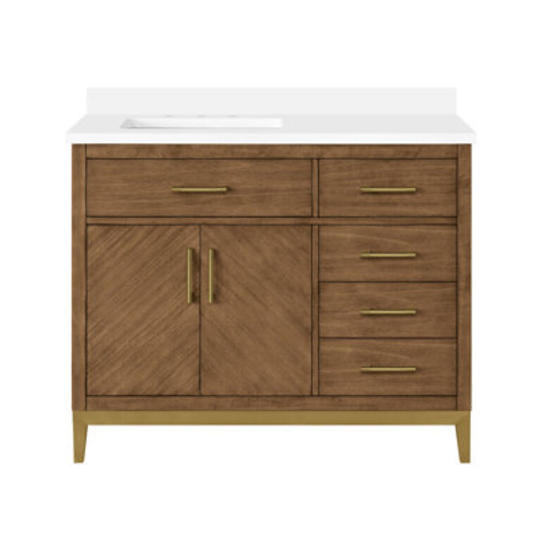 Eris 42 in Single Sink Bathroom Vanity in Macchiato