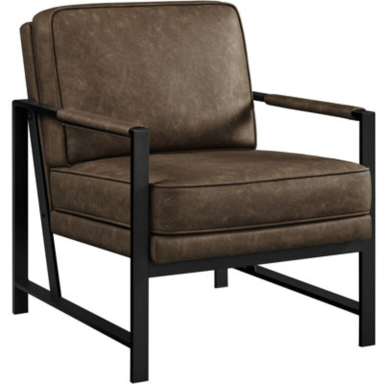 255 W Upholstered Armchair with Removable Seat  Back Cushion