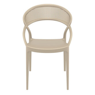 Set of 2 Farrah Stacking Patio Dining Armchairs