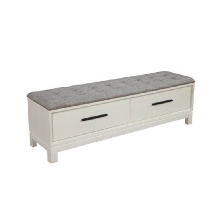 Wrightia Polyester Blend Upholstered Storage Bench