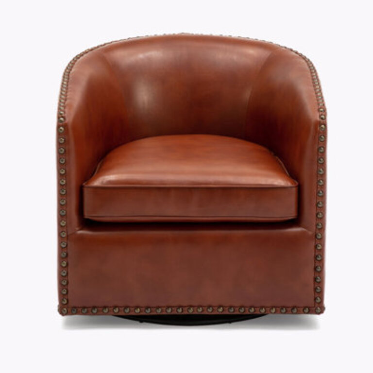 Gatwick 285 W Faux Leather Swivel Barrel Chair