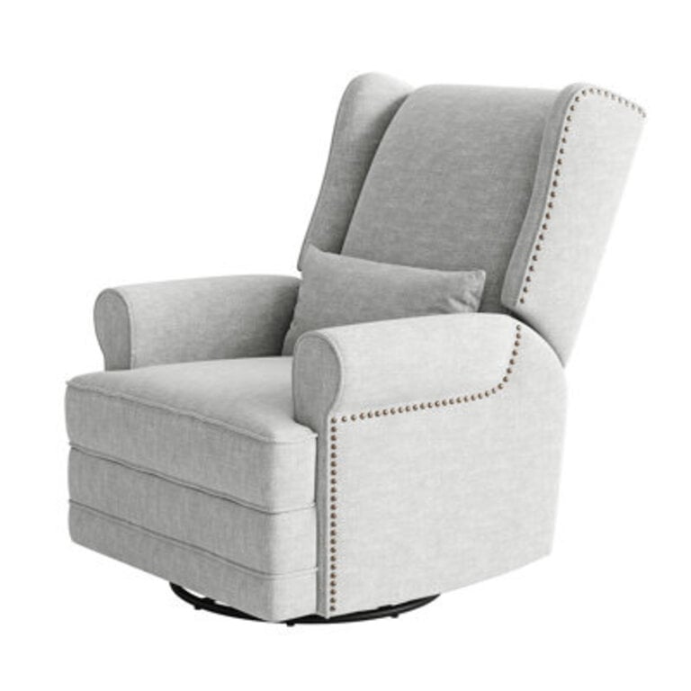 34 Wide Swivel Rocking Nursery Recliner Comfortable Upholstered Glider