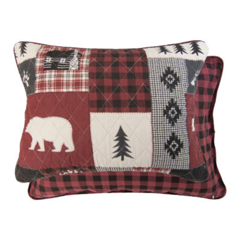 Bear Peak Cotton Quilted Patchwork Quilt