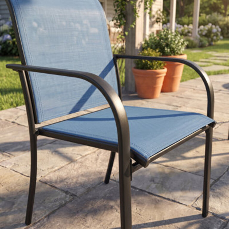 Rikelme Premium All-Weather Wicker Outdoor Stacking Dining Armchair