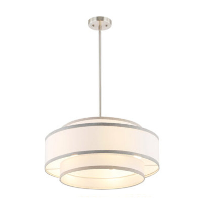 Aasim 18 Modern 4-Light Dimmable Drum Chandelier