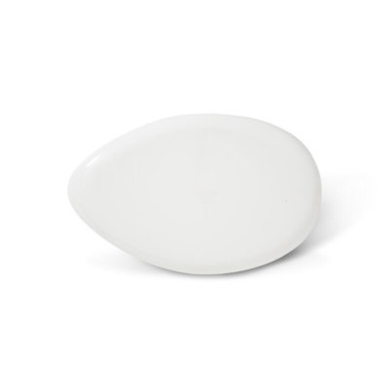 Gel Coat White River Stone Solid Coffee Table