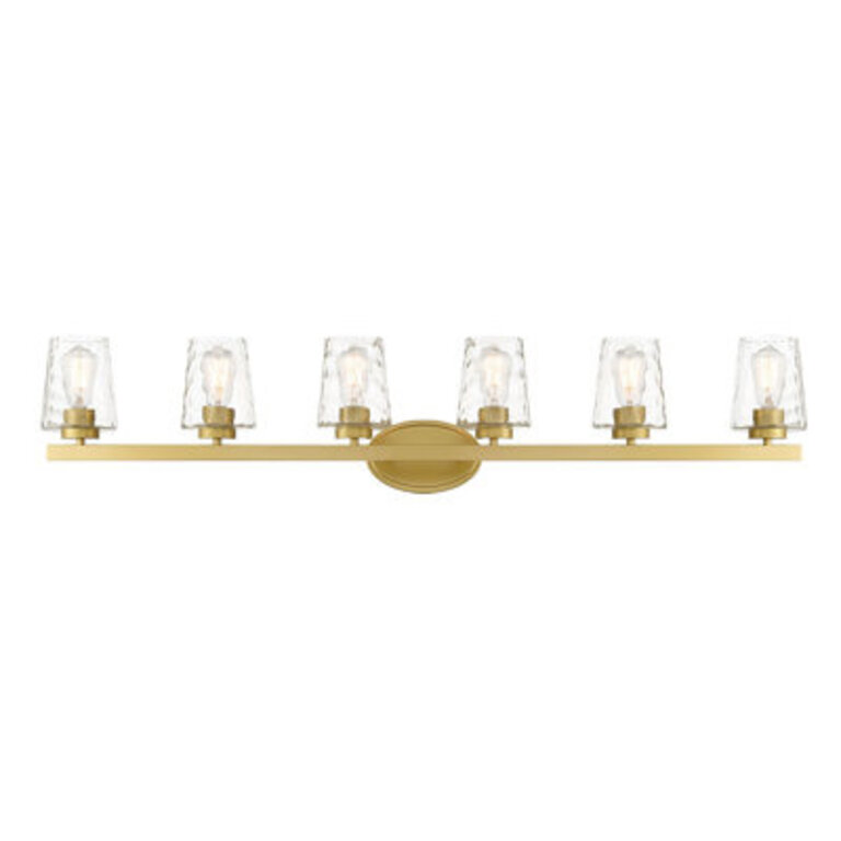 Saratoga 6 - Light Bathroom Steel Dimmable Vanity Light