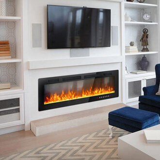 Arcuri Black Electric Wall Mounted with 5100 BTU