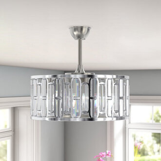 Amarlia 18 Modern Bladeless Ceiling Fan with Crystal Accent