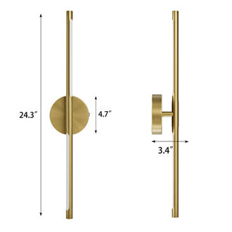 Battery Operated Wall Sconces with Remote Control 24 LED Flush Mounted Sconces
